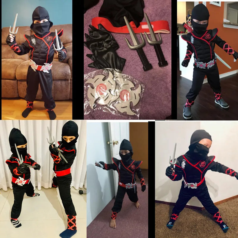 Complete Kids Ninja Warrior Costume Mask Set