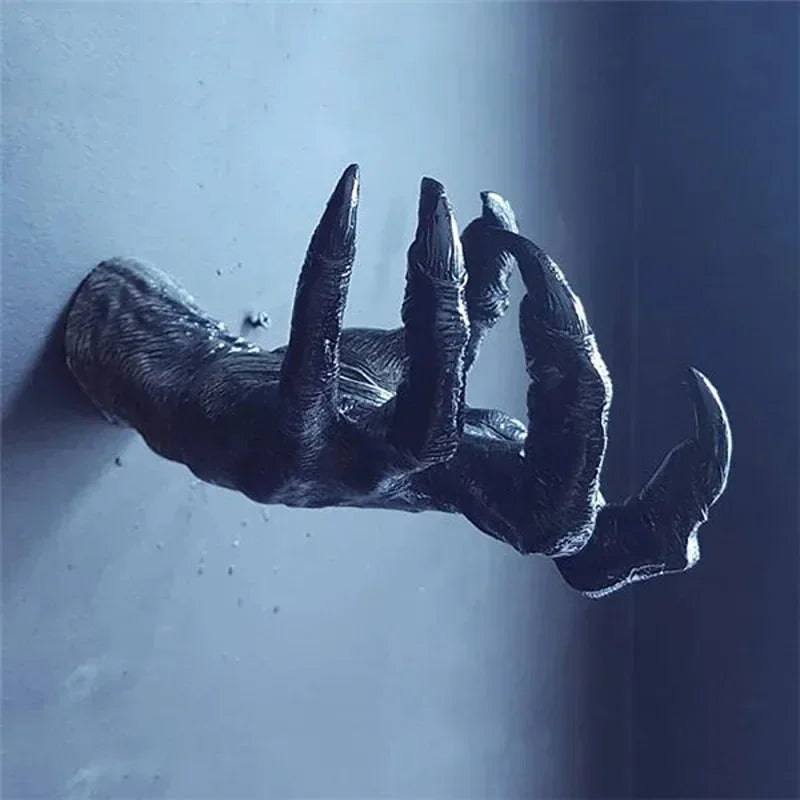 Gothic Witch's Hand Statues Creative Resin Ornament Aesthetic Wall Keys