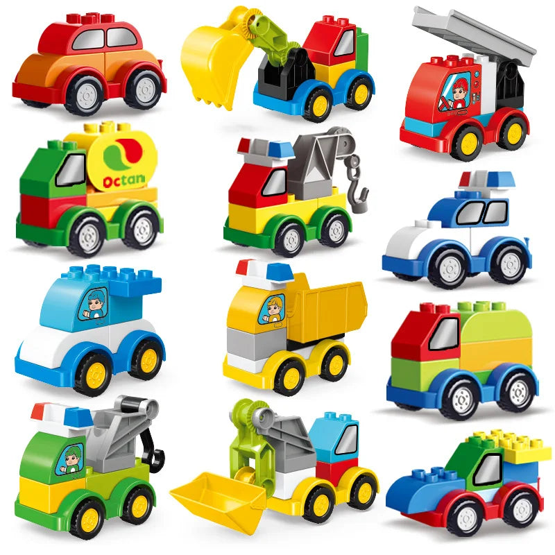 Large Particle Building Blocks City Vehicles