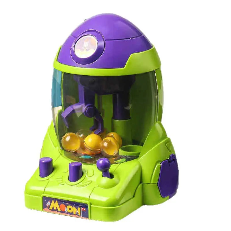 Mini Space Rocket Claw Machine Ball Grabber Toy Boys Girls Educational Game