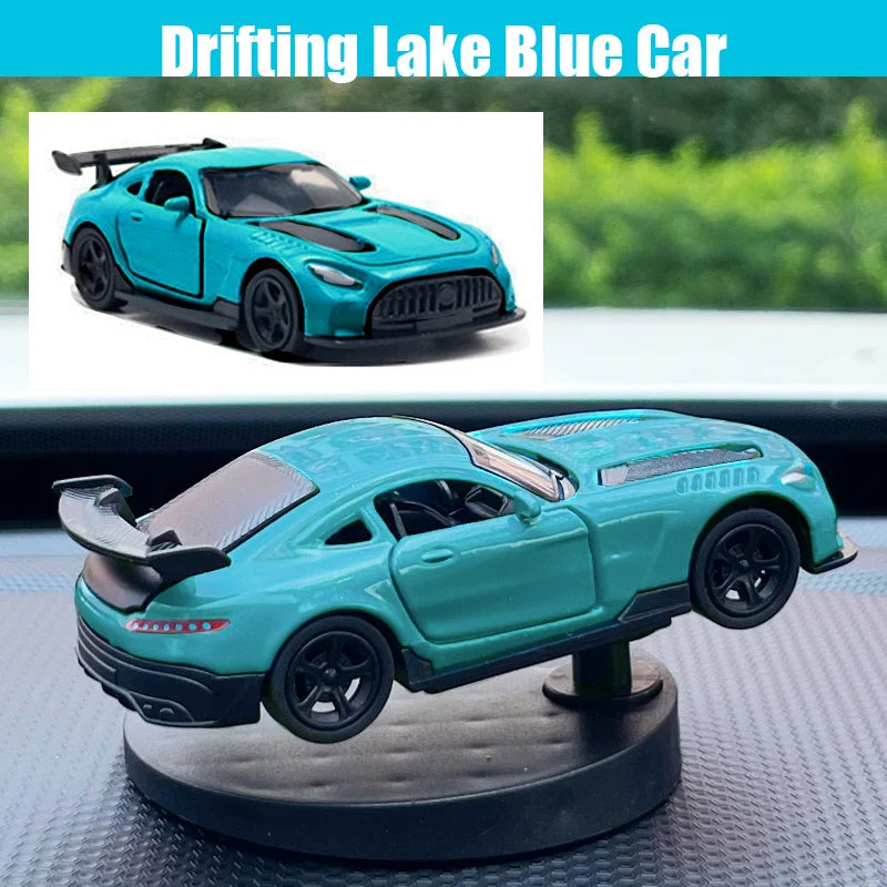 Drift Car dashboard toy model swing turning cool sports race auto ornaments