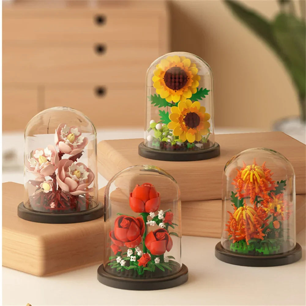 Eternal Flower Building Blocks Bonsai