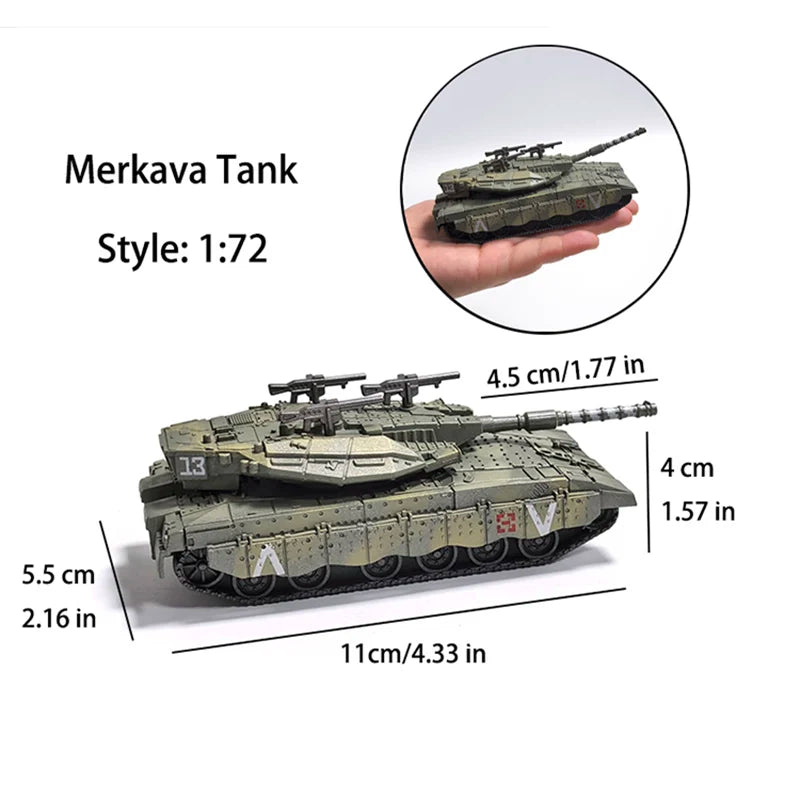 Assembly Military Series DIY Model Leopard 2A7 T-90 Merkava Main Battle Tank