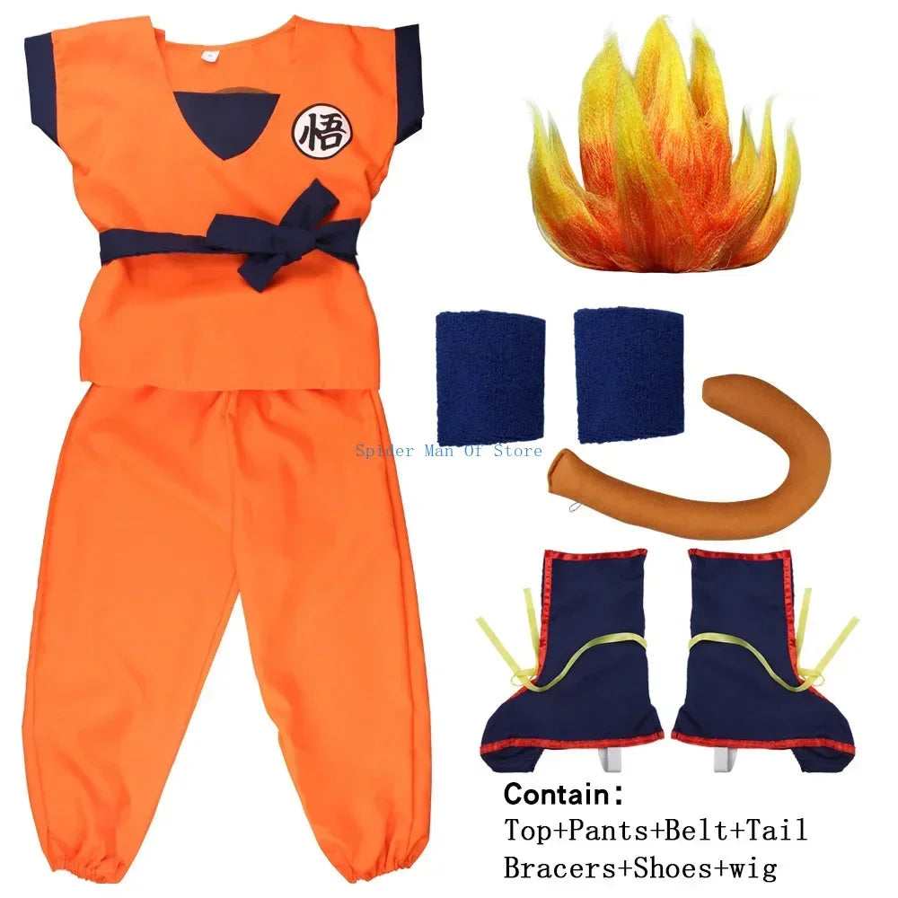 Adult Kids Son Goku Costume Anime Cosplay