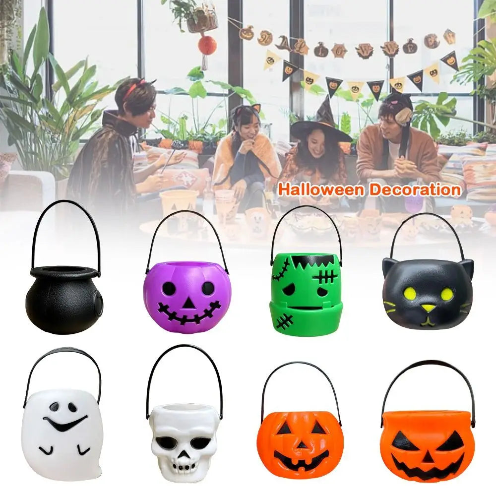 6PCS Set Spooky 6cm Size Halloween Pumpkin Jar Lid
