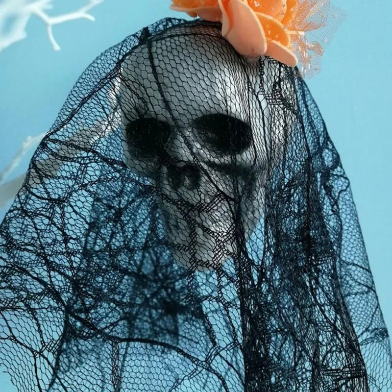 Halloween Skull Hanging Ornaments Foam Skull Bride Clothes Bone Head Scene Layout