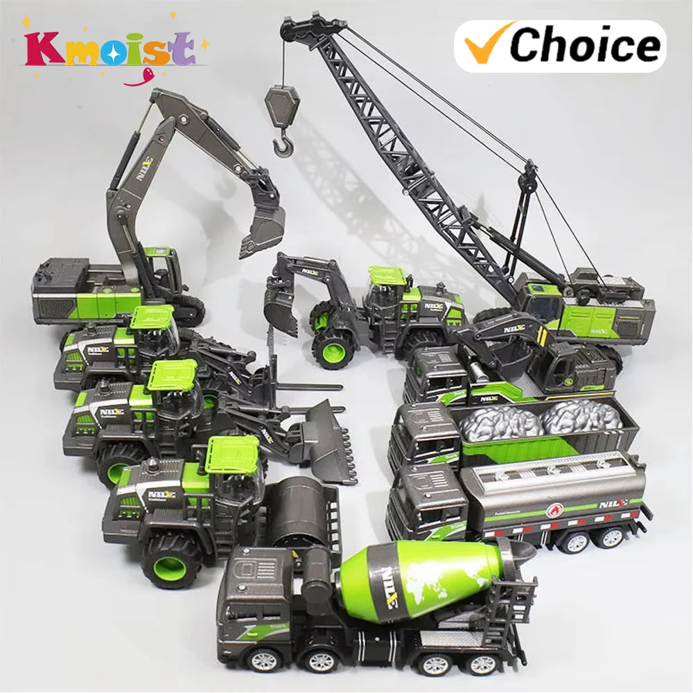 1 50 Model Car Bulldozer Truck Excavator Crane Forklift Construction Engineering