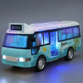 City Bus Toys Cars Die-Cast Plastic Airport Cars Boys Girls Pull Back Play