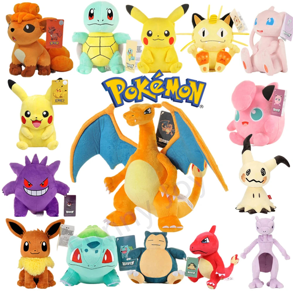 POKEMON Original Plush Toy Gengar Pikachu Charizard Cute