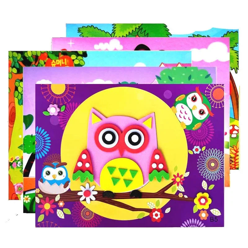 Educational 3D Eva Foam Sticker DIY Puzzle