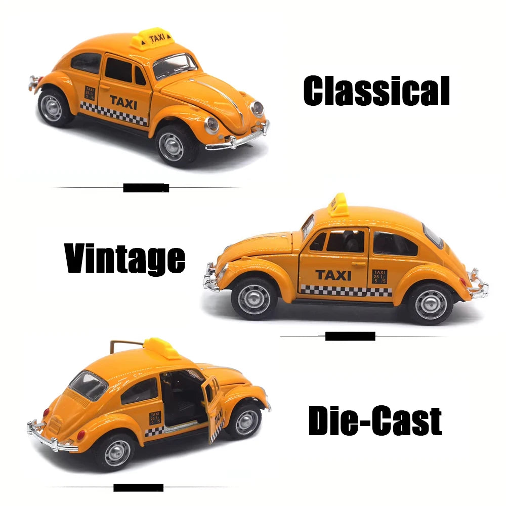 1:32 Vintage Die-Cast Racing Car Toy High-Quality Metal Alloy Manual Pull-Back