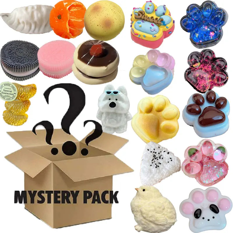 Kawaii Cat's Paw Squishy Fidget Rainbow Ball