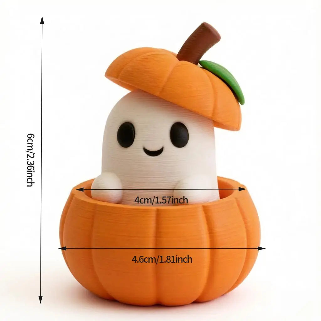 Set Includes Pumpkin Base Ghost Hat Creative 3D