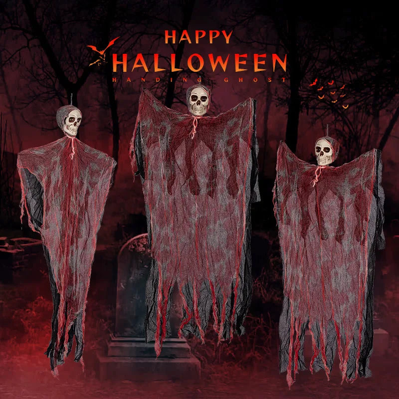 1pc 90CM Halloween Decor Skeleton Ghosts Hanging Decoration Party Bar Scary