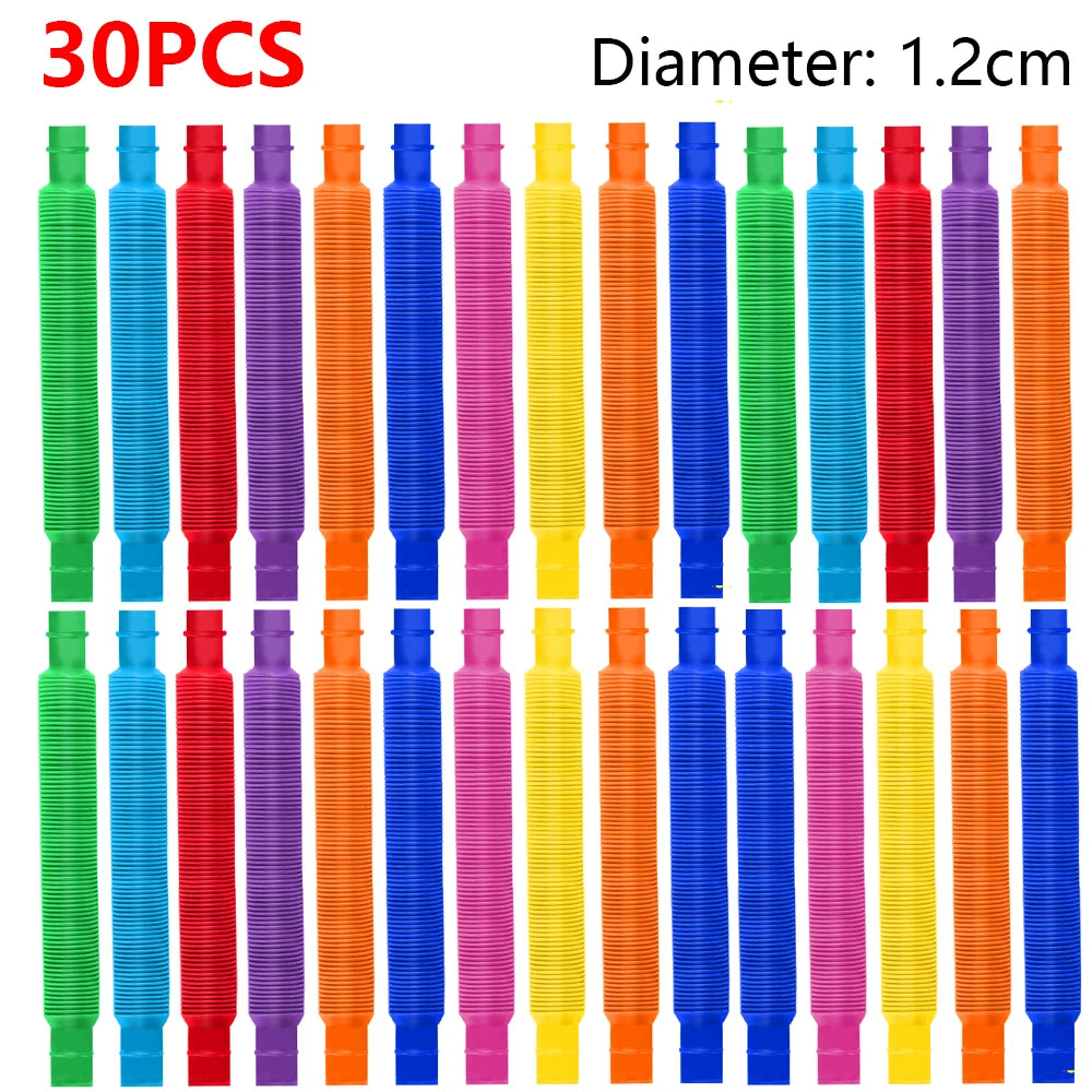 10-30 PCS Telescopic Tubes Fidget Toy Pop Relief