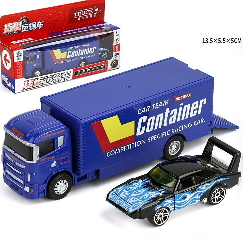 1:64 Scania Container Truck American Container Truck Alloy Diecast Model Car