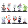 10Pcs Set Nightmare Before Christmas Anime Figure Toys Jack Skellington