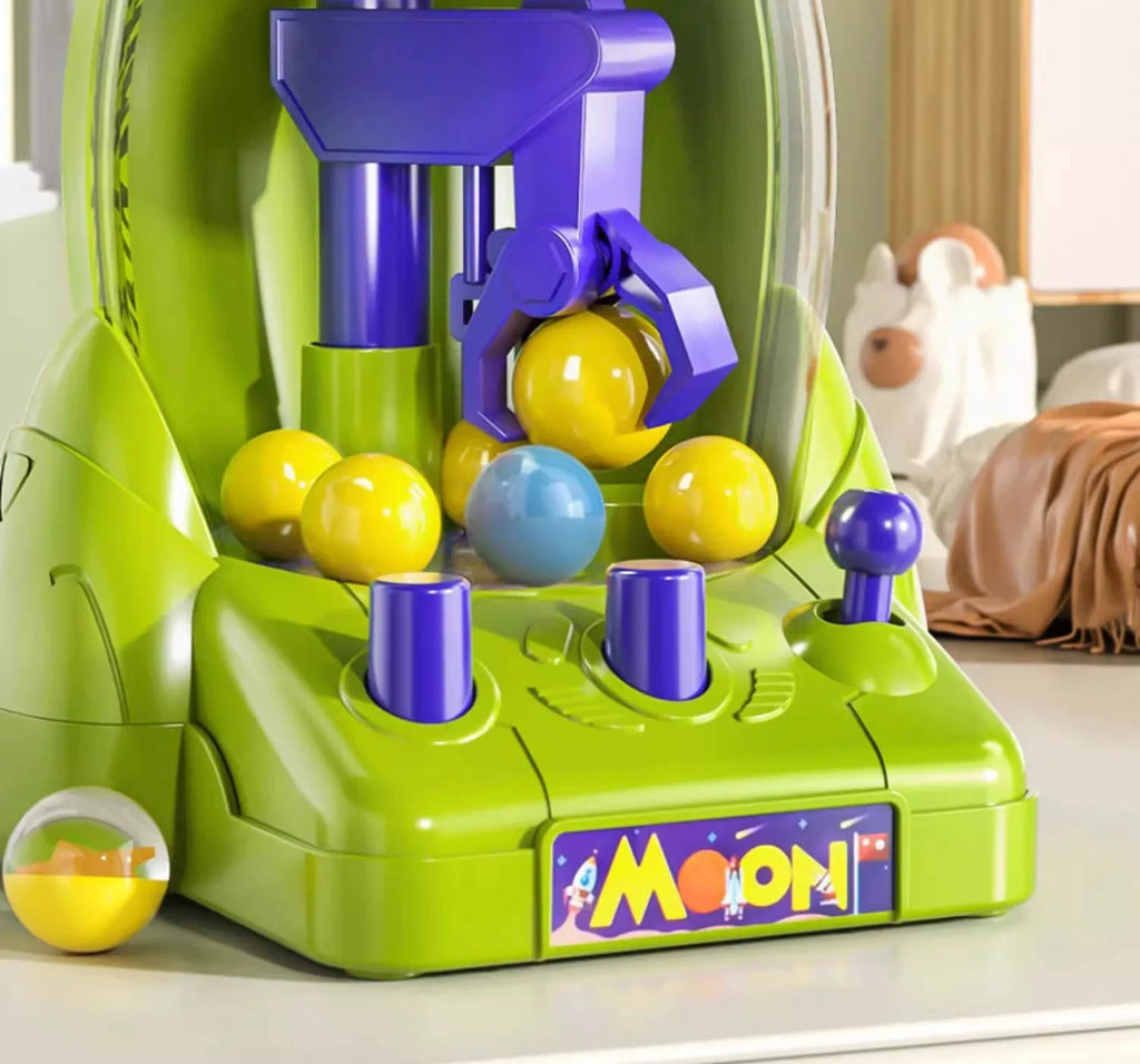 Mini Space Rocket Claw Machine Ball Grabber Toy Boys Girls Educational Game