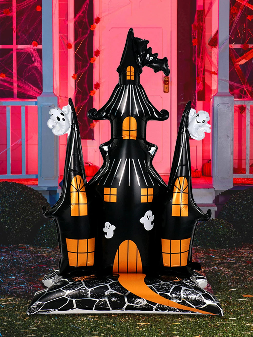 1pc Halloween 58-inch Super-Large Haunted House Castle Standing Foil balloon