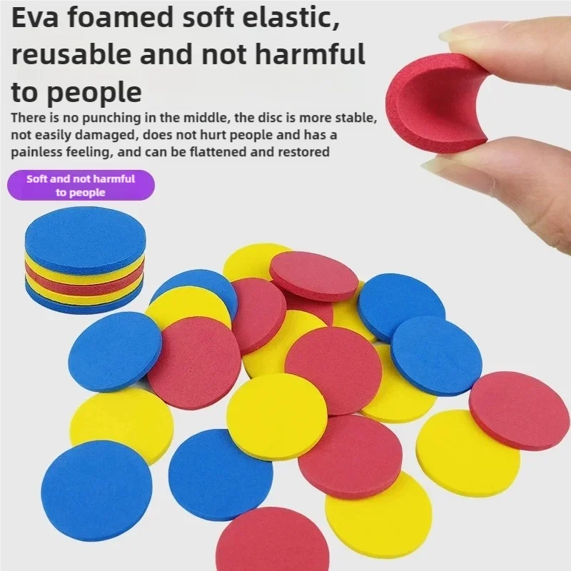 Double Player EVA Flying Disc Gun Parent-Child Interactive Shooter Soft Bullets