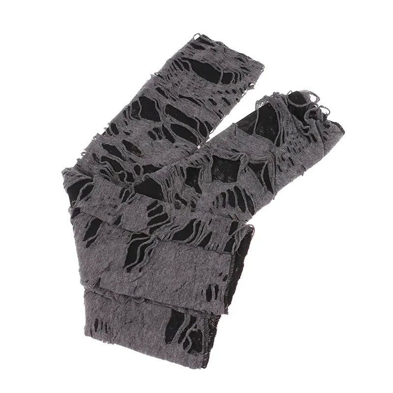 Casual Broken Slit Gloves Sexy Gothic Fingerless Halloween