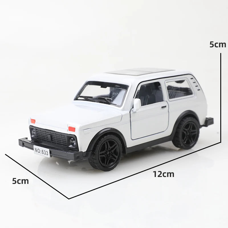 1 36 Niva Alloy Pullback Car Die-cast Metal Boy's Toy Powerful Pullback