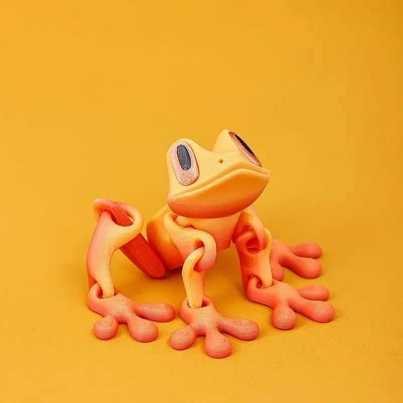 3D Printing Simulation Tree Frog Joint Movable Frog Ornaments Kitchen Home