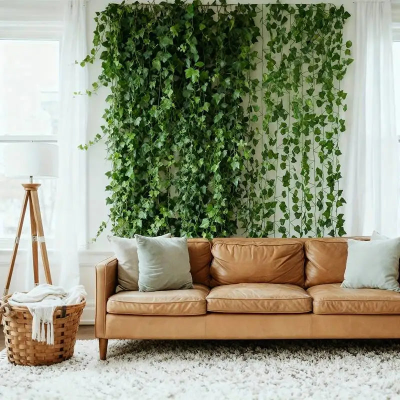 24 PCS Total 19m 755inch Ivy Garland Home Living Room Wall Decoration