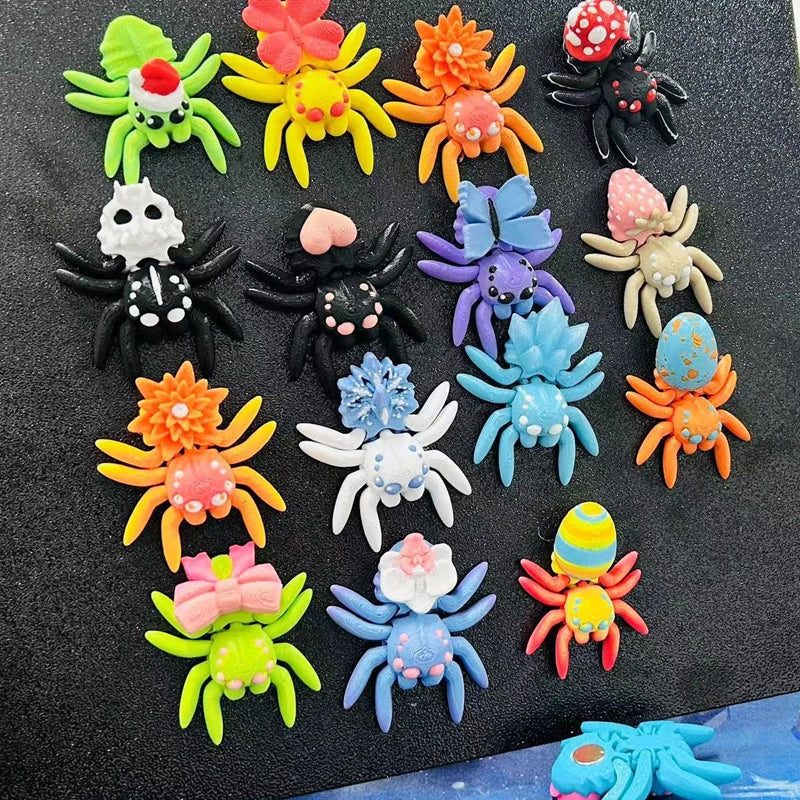 3D Printed Flexible Spider Sculpture Kids Simulation Animal Toy Creative Home