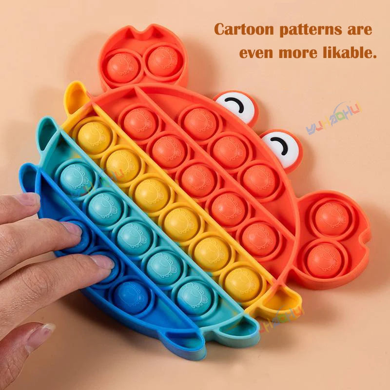 Rainbow Pop Push Bubble Fidget Anti Stress Relief Toys Adult Children Special