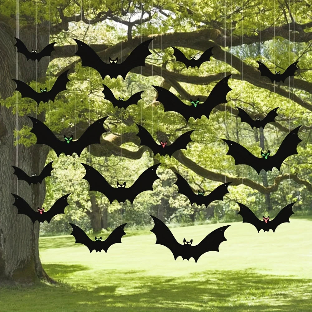 6Pcs Halloween Hanging Banner Garland Spooky Decor