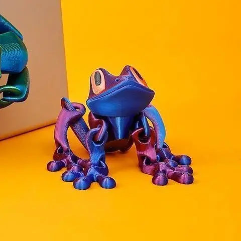 3D Printing Simulation Tree Frog Joint Movable Frog Ornaments Kitchen Home