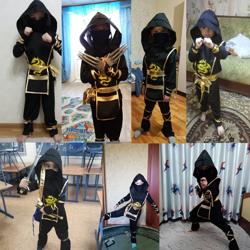 Complete Kids Ninja Warrior Costume Mask Set