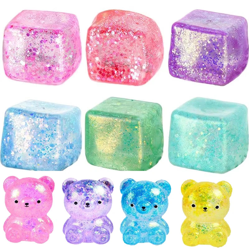 Maltose Cube Stress Squeeze Toy Colorful