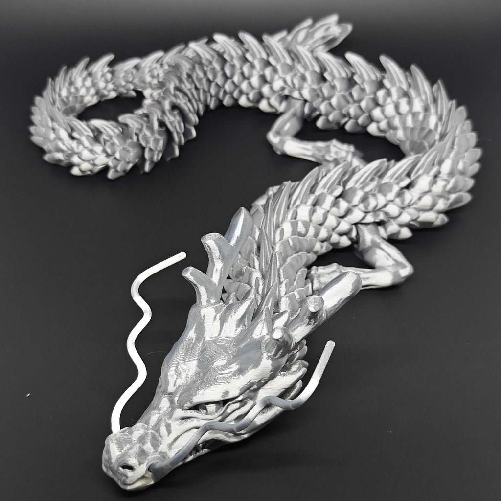 88CM 60CM 3D Printed Gem Dragon Crystal Fidget Toy Rotatable Articulated