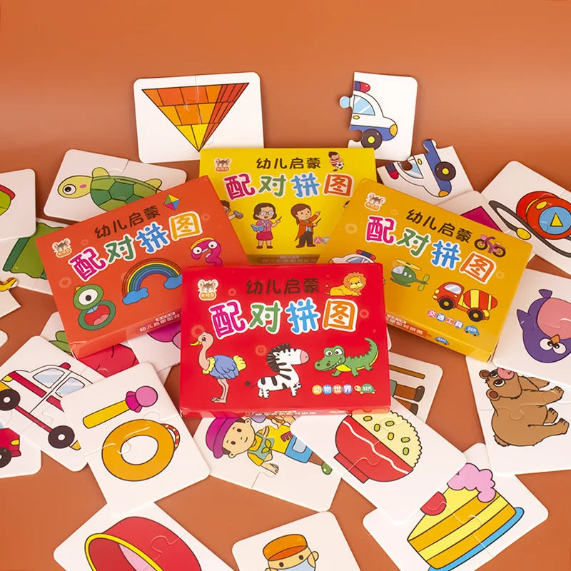 32 Pcs Enlightenment Card Matching Puzzle
