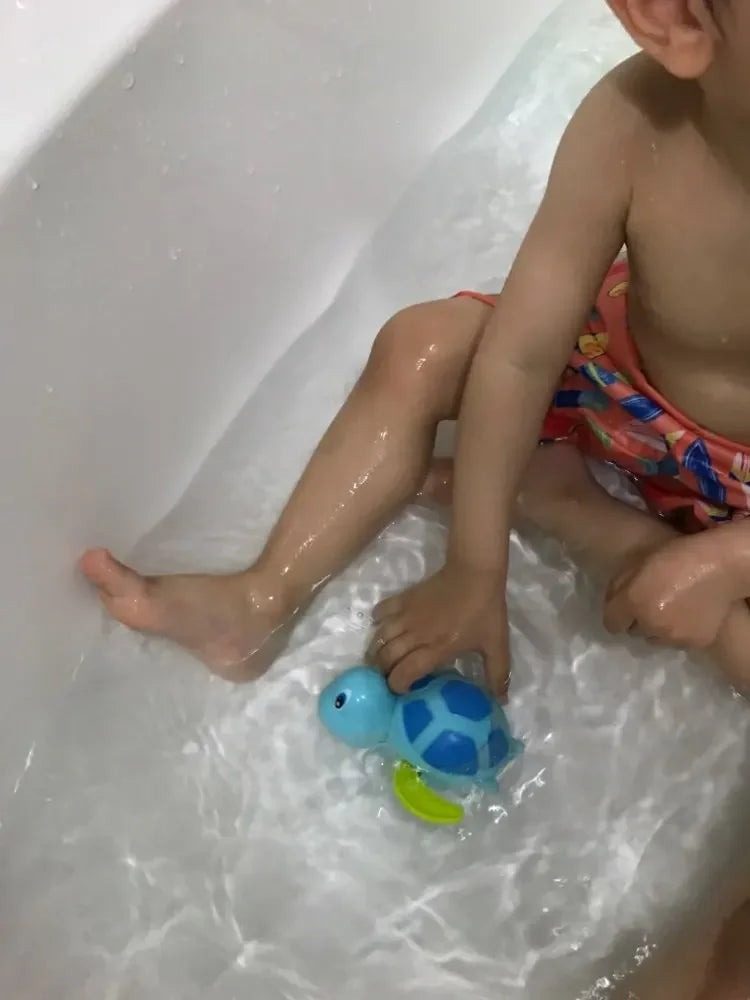 Single Sale Cute Cartoon Animal Tortoise Classic Baby Water Toy Infant Swim