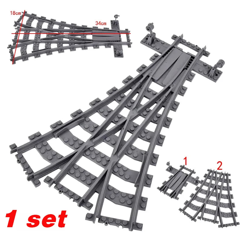 City Trains Building Block Railway Set STEM Toy