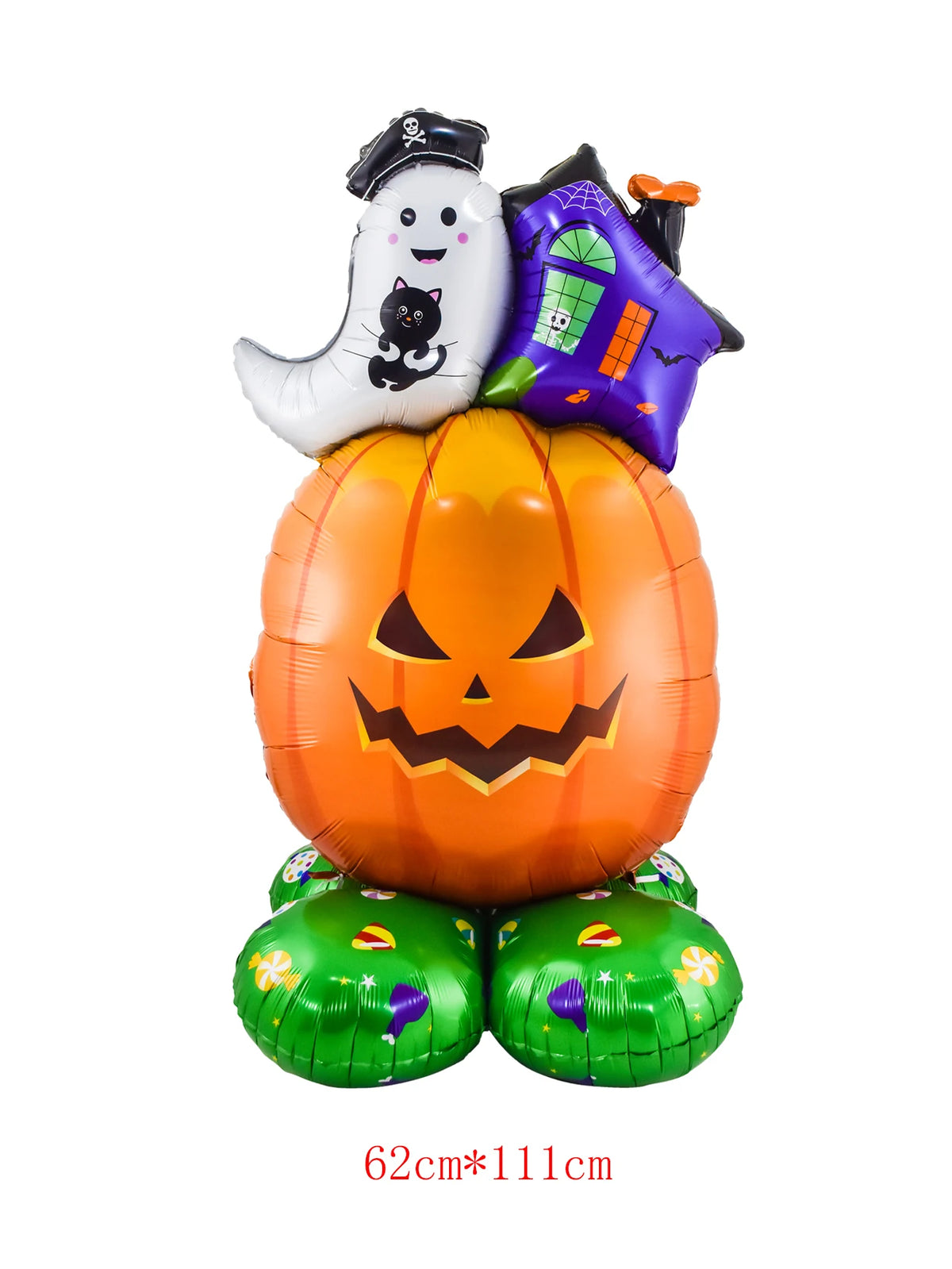 1set Giant Stand Pedestal Halloween Party Balloons Ghost Skull Pumpkin Tree
