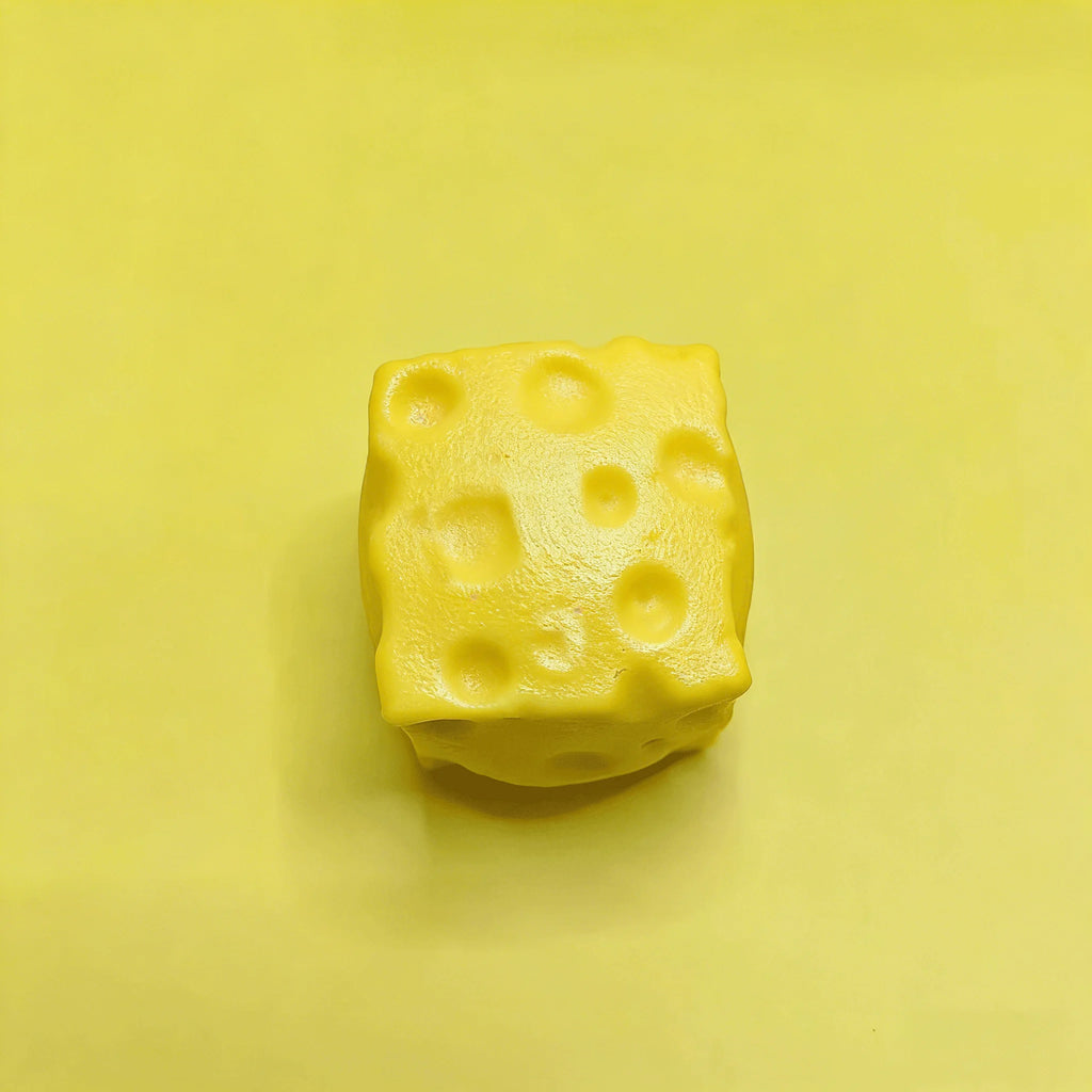 Portable Cheese Squeeze Toy Fidget Relief Ball