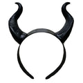 Women Black Queen Witch Demon Horns Headpiece Cosplay Animal Antelope Devil
