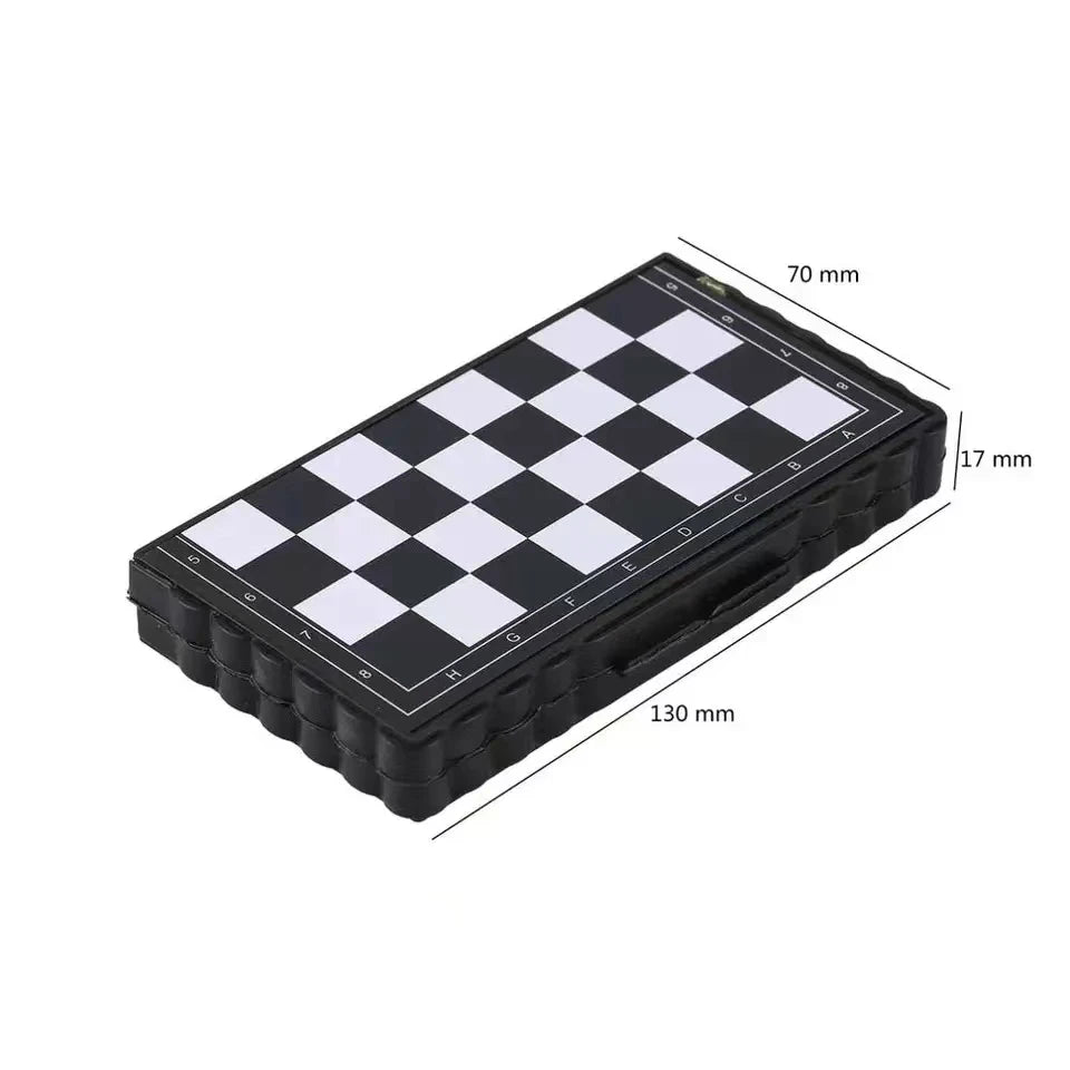 Mini Magnetic Chess Set Folding Portable Board Game