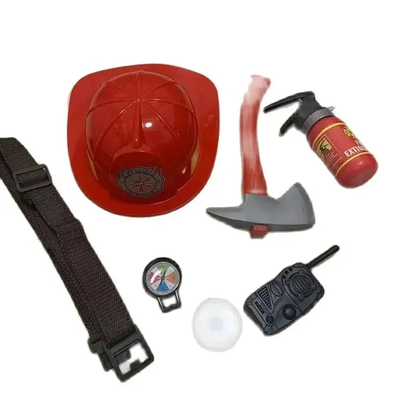 Kids Firefighter Costume Role-Play Uniform