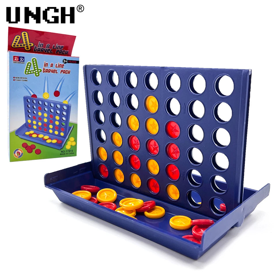 UNGH Four In A Row Bingo Chess Connect Classic Family Board Game Toys