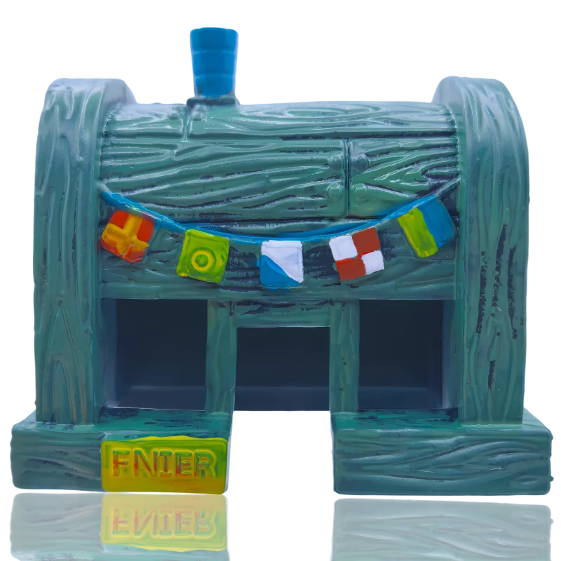6pcs SpongeBob Fish Tank Decoration Cartoon Aquarium Doll Decorations Pineapple House Fish Shrimp Hideout Aquarium Decoration