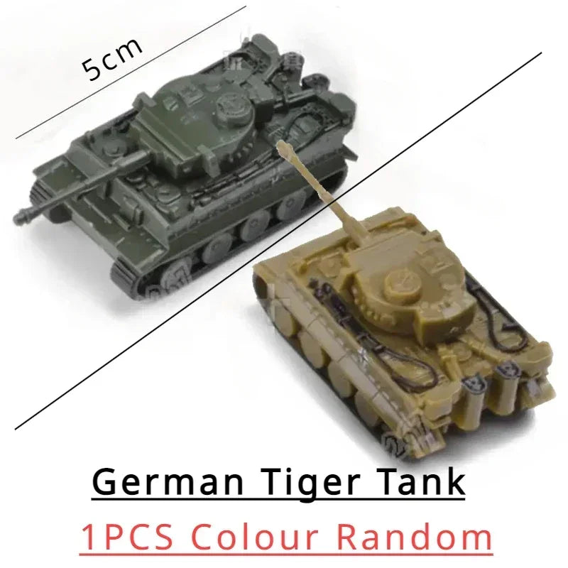 1 144 5cm Classic Tank Model WWII Soviet BM21 Italian B1 Destroyer US M35
