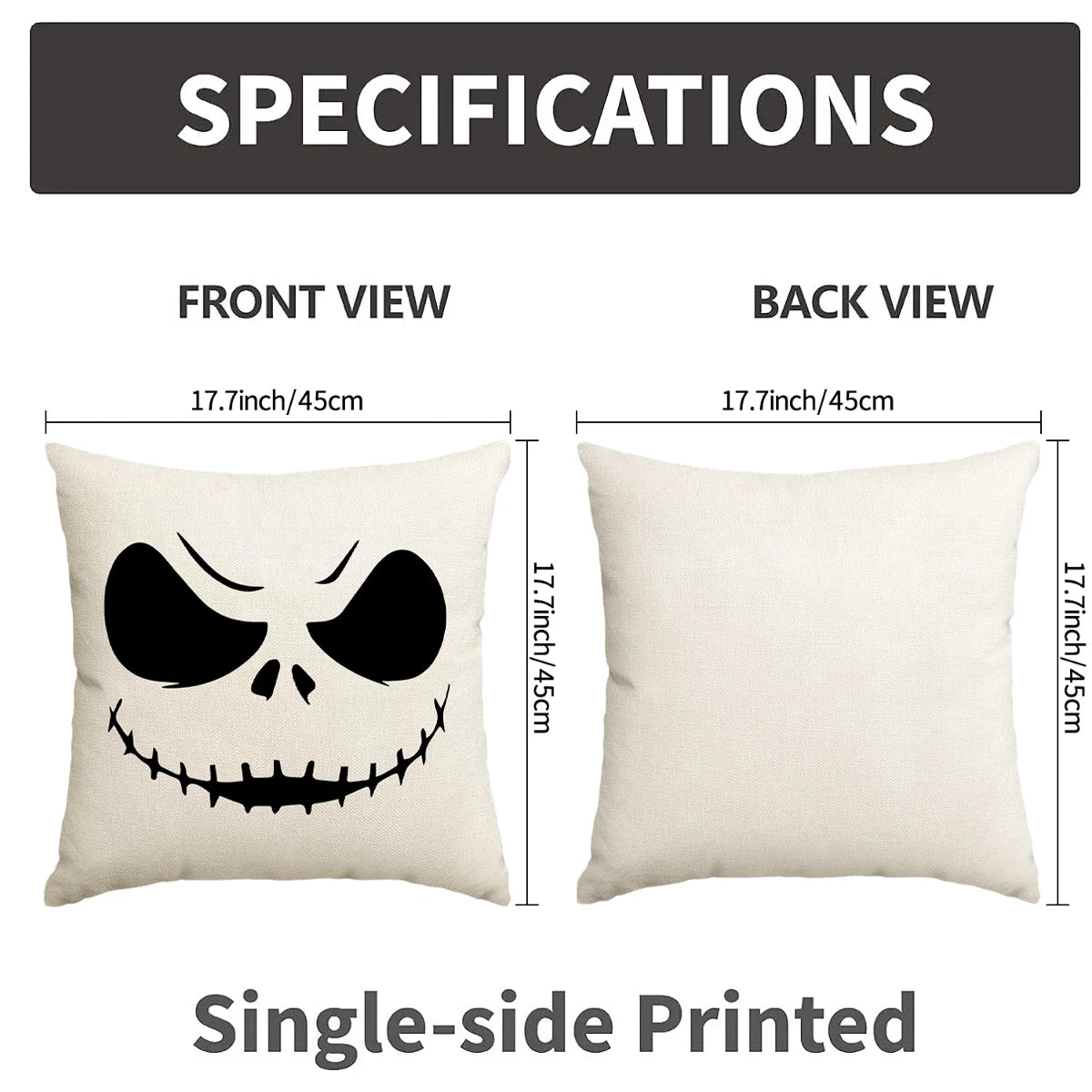 1pc/4pcs Halloween Pillow Cover Horror Home Decoration
