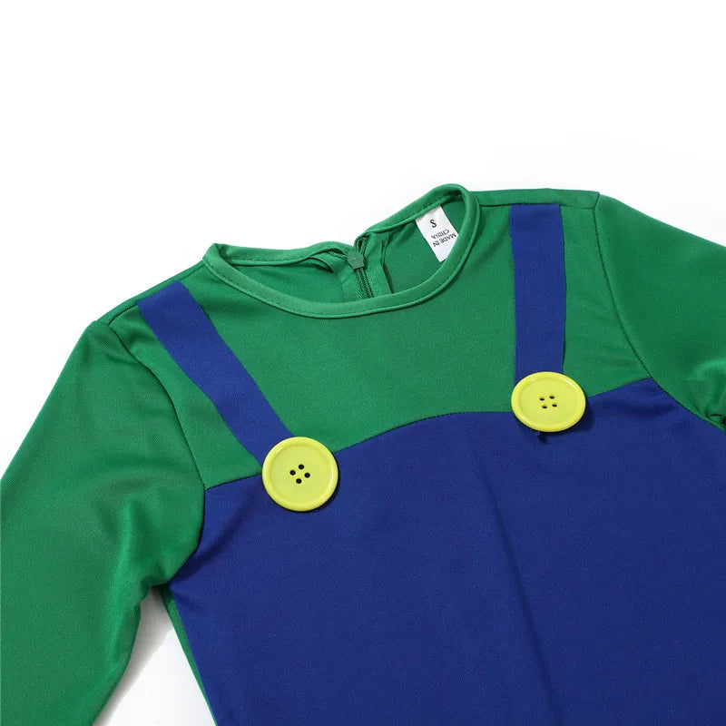 Red Green Game Jumpsuit Complete Costume Set