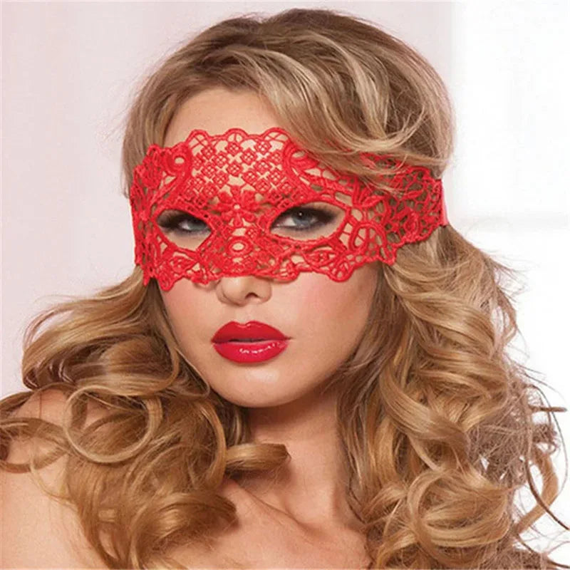 Hollow Out Babydoll Lingerie Lace Mask Lingerie Costumes Female Cosplay
