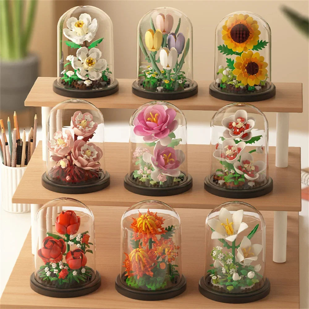 Eternal Flower Building Blocks Bonsai